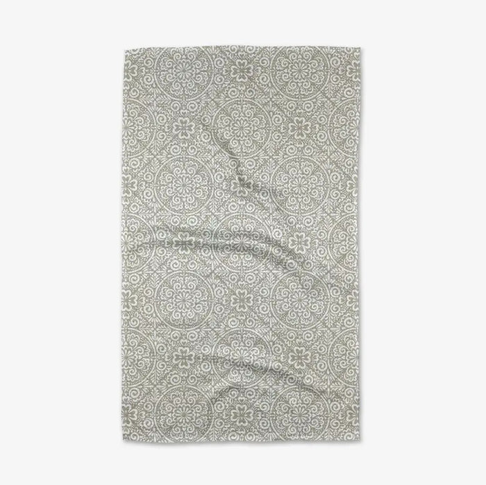 Geometry Kitchen Tea Towel: Boho Medallian