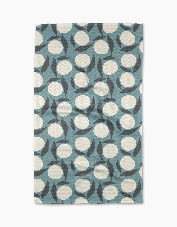Geometry Kitchen Tea Towel: Bouncing Blooms