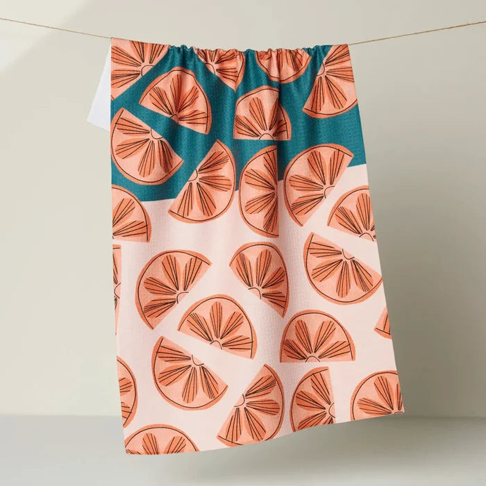 Geometry Kitchen Tea Towel: Citrus Slices