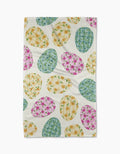 Geometry Kitchen Tea Towel: Colorful Easter Eggs