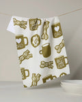 Geometry Kitchen Tea Towel: Dad Fuel