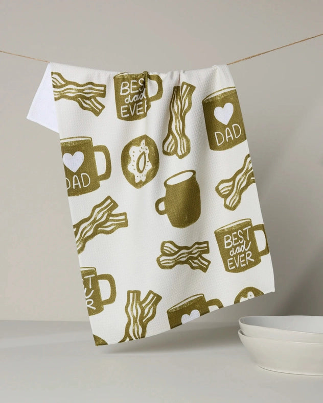 Geometry Kitchen Tea Towel: Dad Fuel
