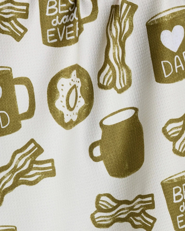 Geometry Kitchen Tea Towel: Dad Fuel