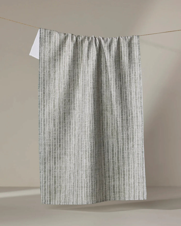 Geometry Kitchen Tea Towel: Garff Sage