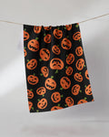 Geometry Kitchen Tea Towel: Gourd Gang (Black)