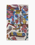 Geometry Kitchen Tea Towel: Greetings from Iowa