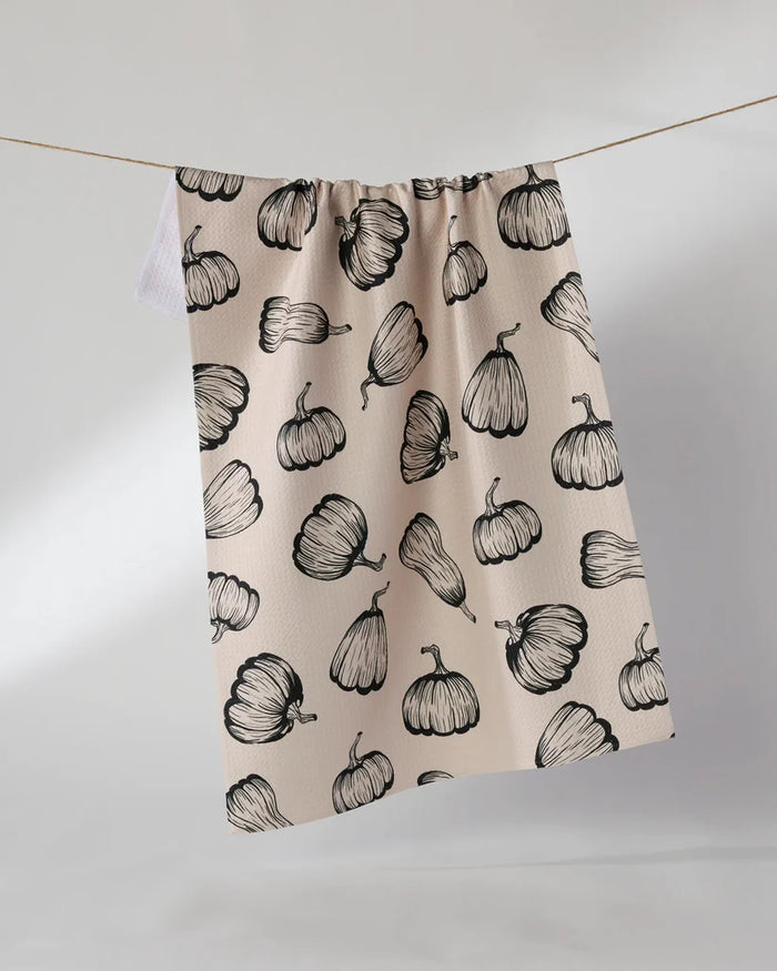 Geometry Kitchen Tea Towel: Hollow Season