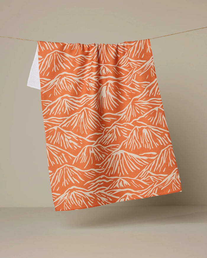 Geometry Kitchen Tea Towel: Mountain Range