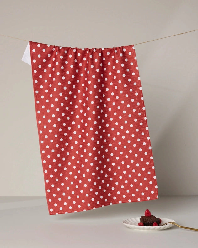 Geometry Kitchen Tea Towel: Polka Classic