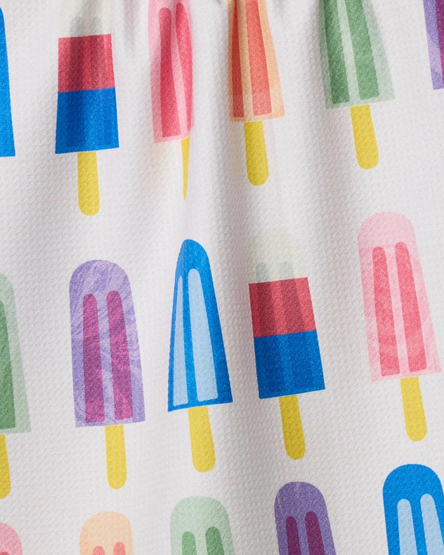Geometry Kitchen Tea Towel: Poppy Popsicles