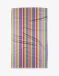Geometry Kitchen Tea Towel: Rainbow Harmony
