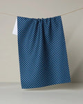 Geometry Kitchen Tea Towel: Saddle Indigo