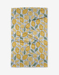 Geometry Kitchen Tea Towel: Sour Lemon Stripes