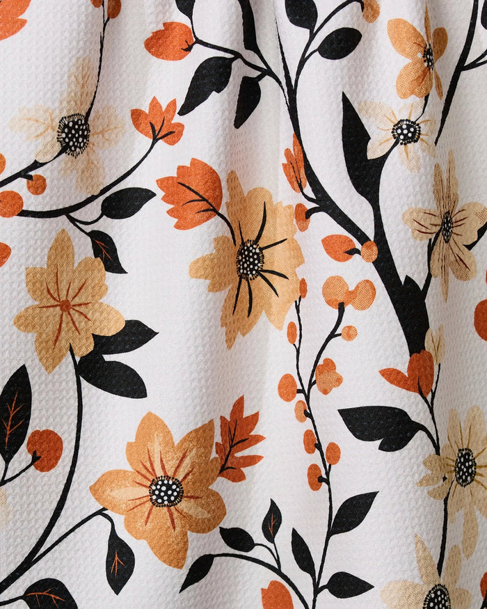 Geometry Kitchen Tea Towel: Spiced Florals