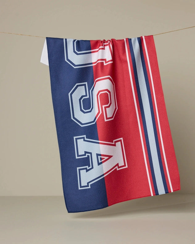 Geometry Kitchen Tea Towel: Team USA