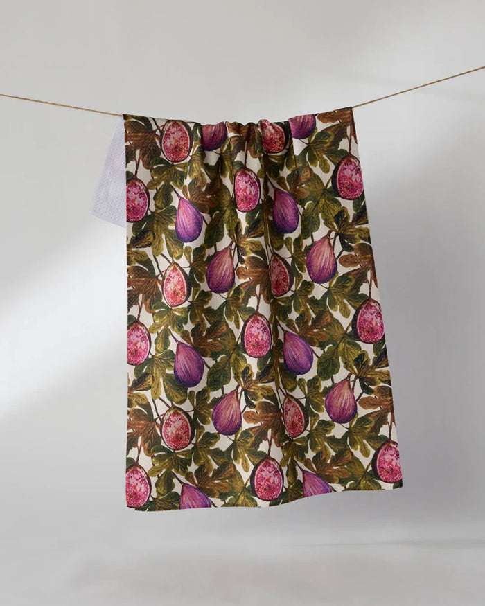 Geometry Kitchen Tea Towel: Wild Fig