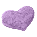 Heart Wedge Faux Fur, Purple