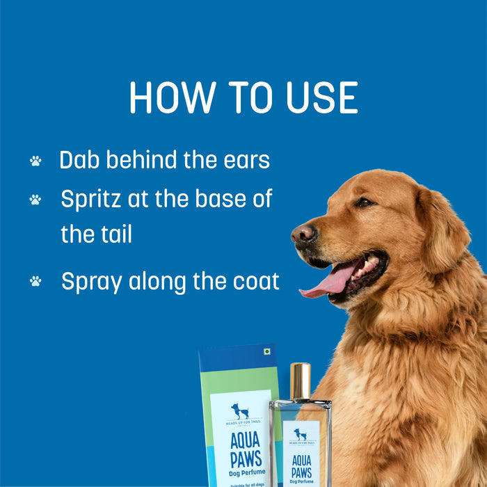 HUFT Aqua Paws Dog Perfume (Over 12 Weeks) - 100 ml