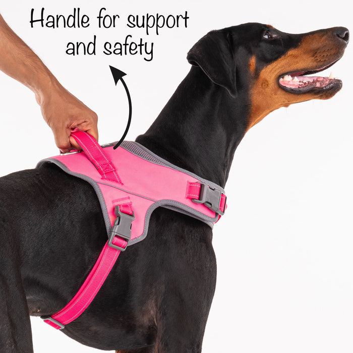HUFT Easy On Dog Harness - Pink - Heads Up For Tails