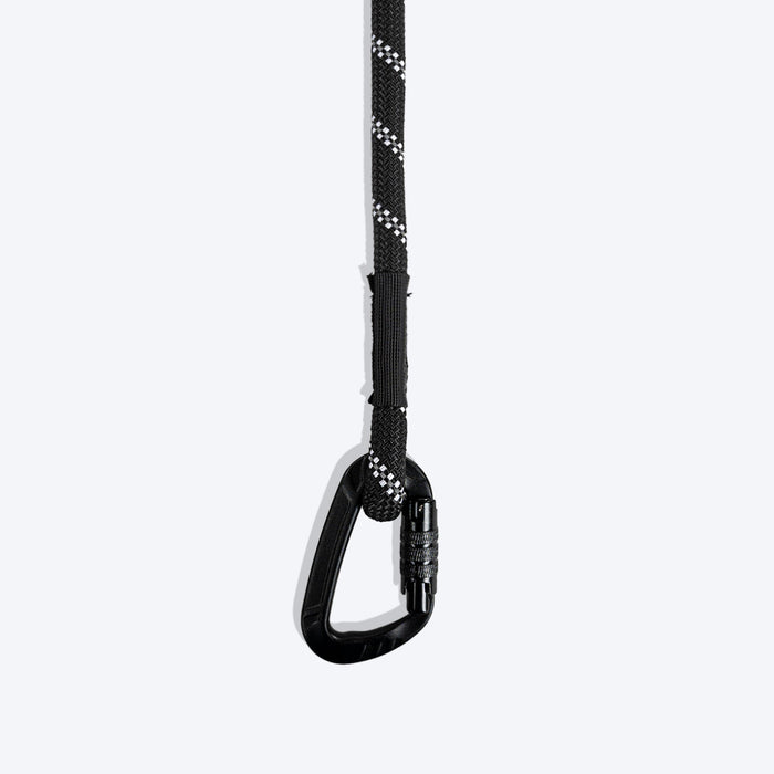 HUFT Rope Leash With Carabiner For Dog - Black - 1.2 m - Heads Up For Tails