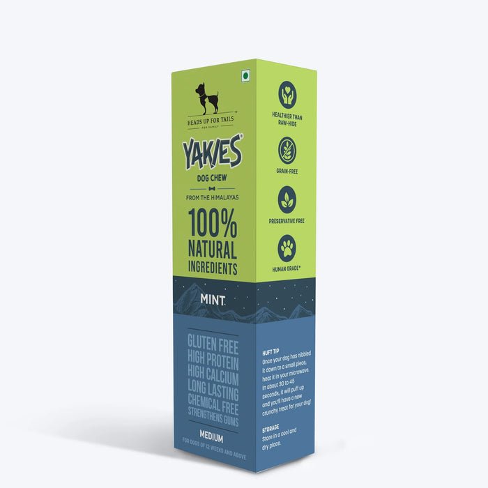 HUFT Yakies Vegetarian Natural Chew Bone - Mint