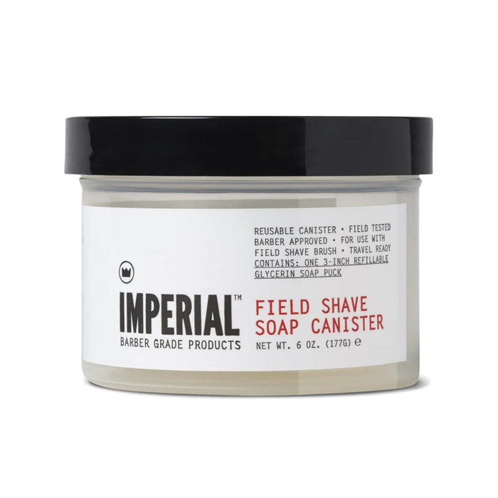 Imperial Field Shave Soap Canister with Puck (176g) Shaving Soaps Imperial Barber Products