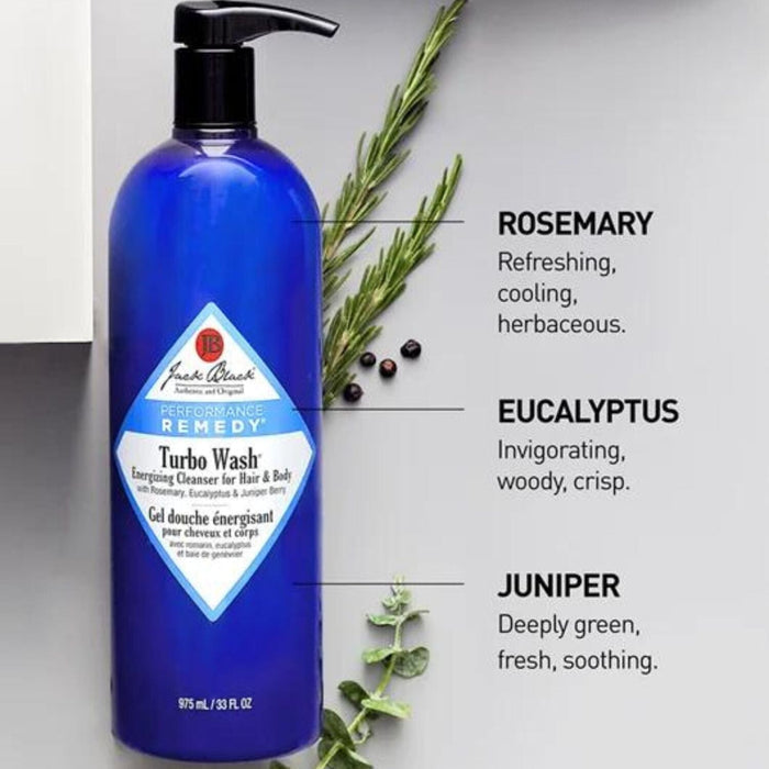 Jack Black Turbo Wash Energizing Hair & Body Cleanser (Size Options) Shower Gels & Washes Jack Black