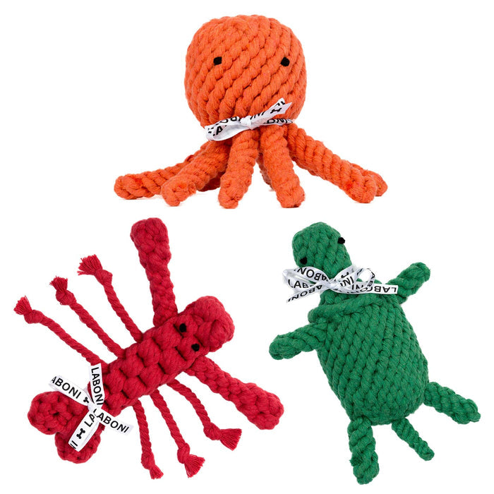 Laboni Little Ocean Dog Toy Set-Dog Toys-Laboni- Silver Circle Pets