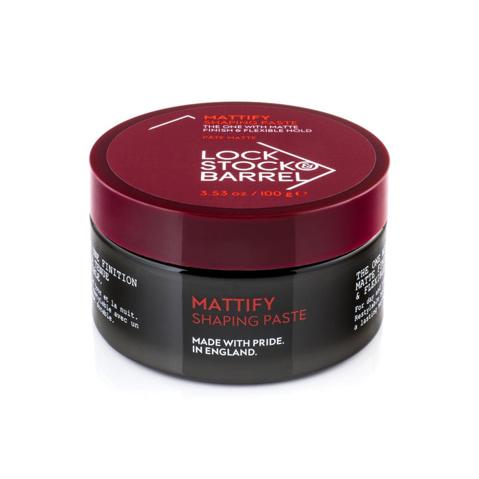Lock Stock & Barrel Mattify Shaping Paste (100g) Pomades Lock Stock & Barrel