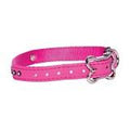 Luna Collar Med Pink Heart