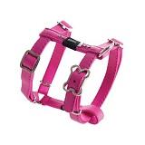Luna H-Harness Med Pink Heart