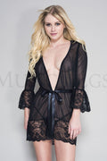 Mesh & Lace Robe