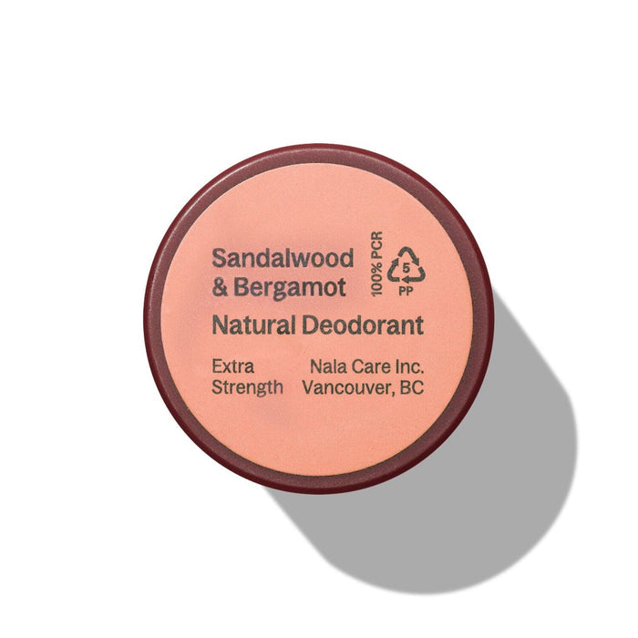 Nala Extra Strenth Natural Deodorant - Sandalwood & Bergamot (60g) Deodorants & Antiperspirants Nala