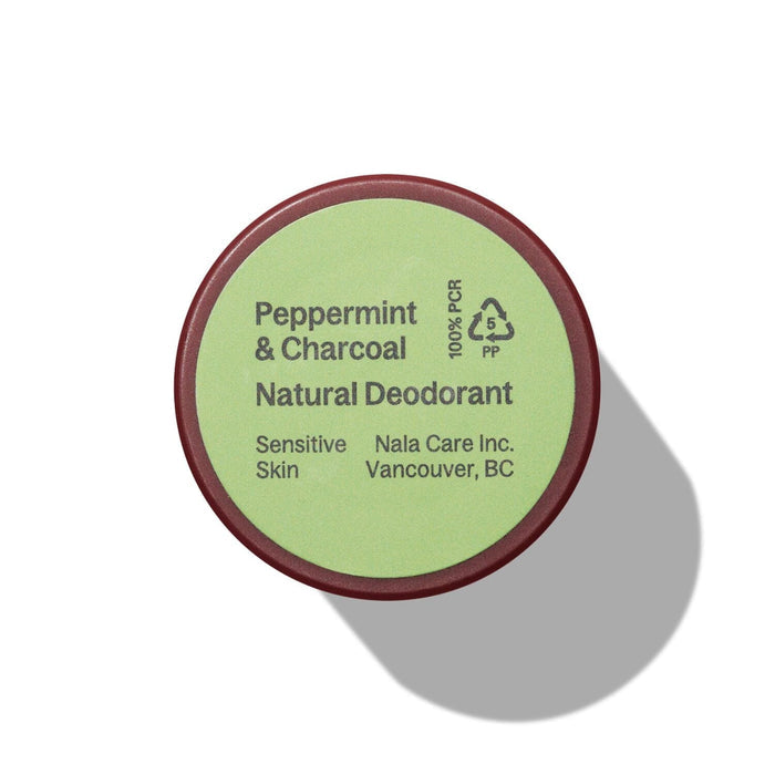 Nala Sensitive Skin Natural Deodorant - Peppermint & Activated Charcoal (60g) Deodorants & Antiperspirants Nala
