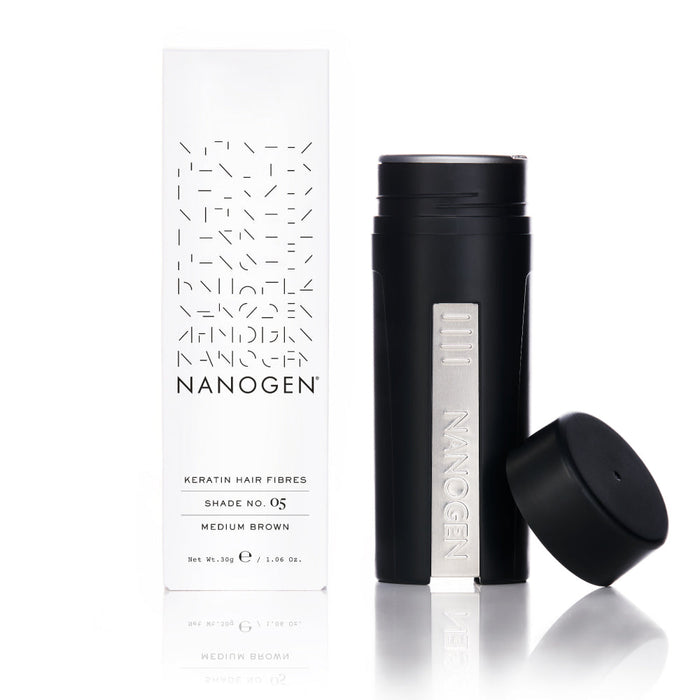 Nanogen Keratin Hair Fibres - 30g (Colour options) Hair Loss Treatments Nanogen Medium Brown