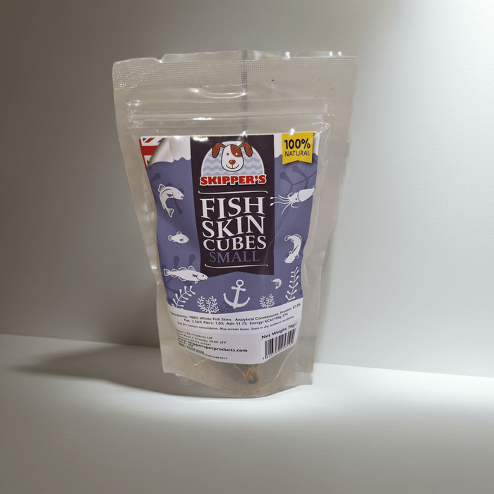 Natural Fish Skin Cubes (small) 70g - Pilgrim Pet Supplies
