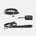 Neula Courage Vegan Leather Dog Collar Walk Set-Collar & Leash Set-Neula- Silver Circle Pets