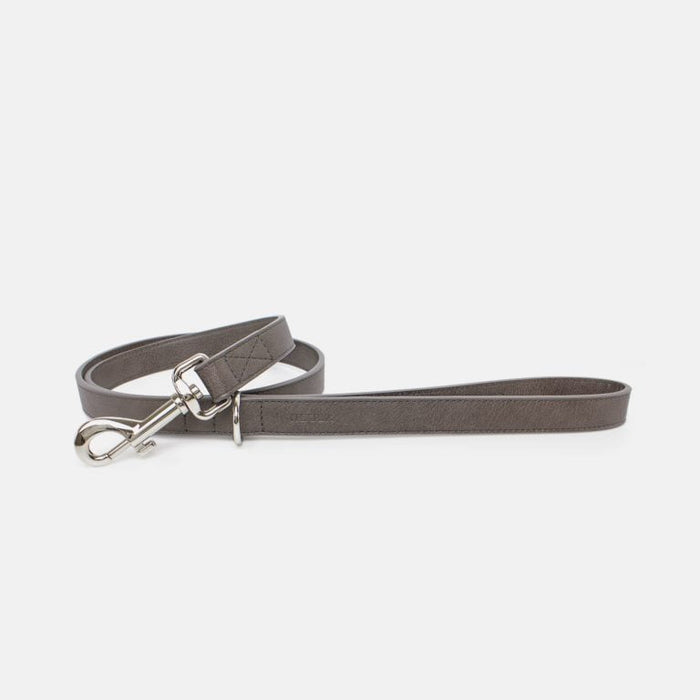 Neula Strength Vegan Leather Dog Collar Walk Set-Collar & Leash Set-Neula- Silver Circle Pets