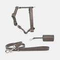 Neula Strength Vegan Leather Dog Harness Walk Set-Collar & Leash Set-Neula- Silver Circle Pets