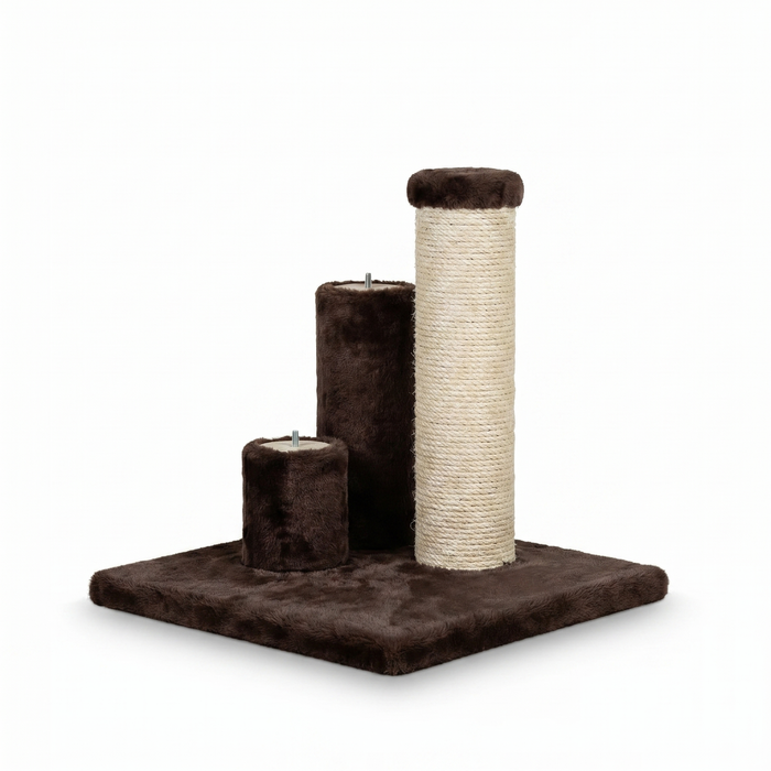 Noba Evolution - 4 in 1 Scratching post - Brown Faux Fur