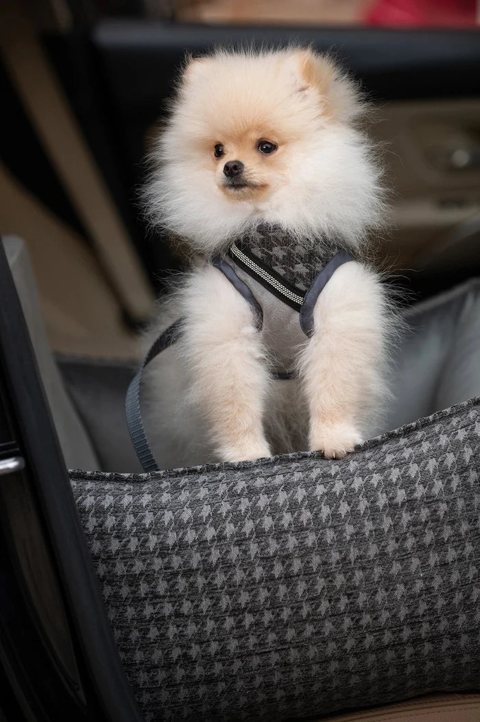Oh Charlie Dog Car Seat Bed Prestige-Dog Car Seat-Oh Charlie- Silver Circle Pets