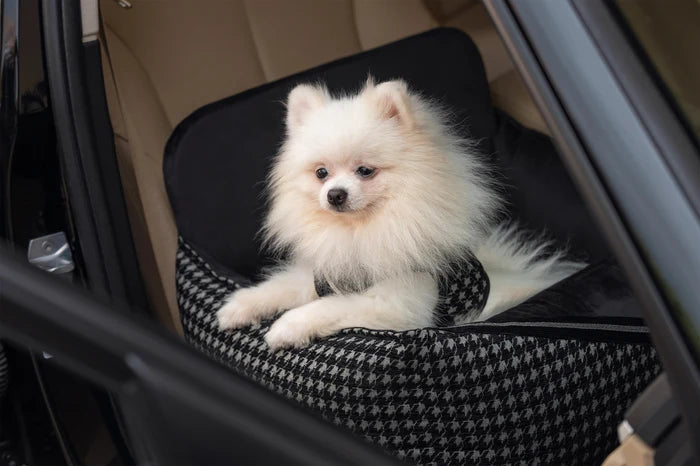 Oh Charlie Dog Car Seat Bed Prestige-Dog Car Seat-Oh Charlie- Silver Circle Pets