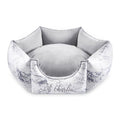 Oh Charlie Luxe Dog Bed Marble-Dog Bed-Oh Charlie- Silver Circle Pets