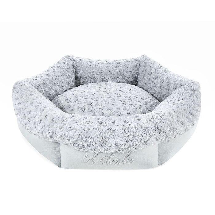 Oh Charlie Round Dog Bed Charlotte-Dog Bed-Oh Charlie- Silver Circle Pets