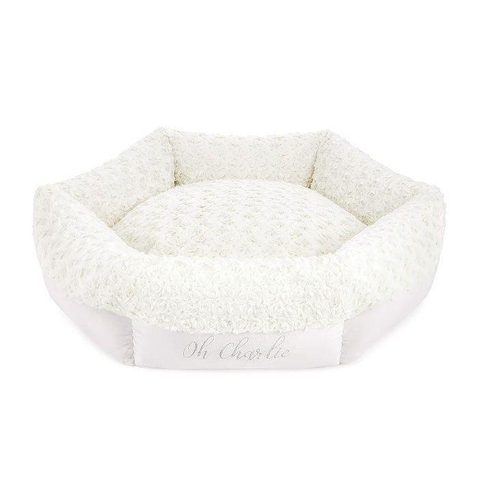 Oh Charlie Round Dog Bed Charlotte-Dog Bed-Oh Charlie- Silver Circle Pets