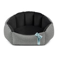 Oh Charlie Round Dog Bed Finessa New-Dog Bed-Oh Charlie- Silver Circle Pets