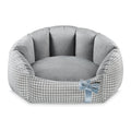 Oh Charlie Round Dog Bed Finessa-Dog Bed-Oh Charlie- Silver Circle Pets