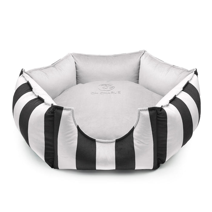 Oh Charlie Round Dog Bed Maison-Dog Bed-Oh Charlie- Silver Circle Pets