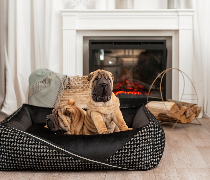 Oh Charlie Square Dog Bed Prestige Deluxe-Dog Bed-Oh Charlie- Silver Circle Pets