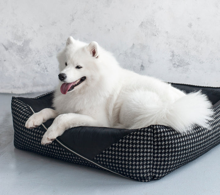 Oh Charlie Square Dog Bed Prestige Deluxe-Dog Bed-Oh Charlie- Silver Circle Pets